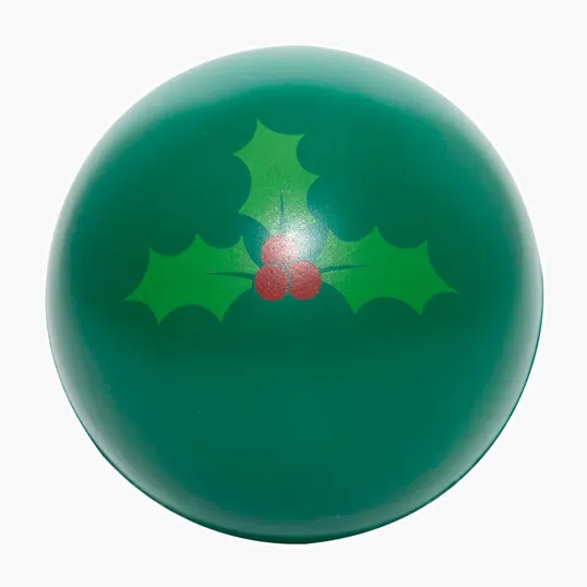 Holiday Holly Ball Stress Reliever — view 2
