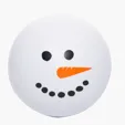 Holiday Snowman Stress Ball — view 2