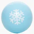 Holiday Snowflake Ball Stress Reliever — view 2
