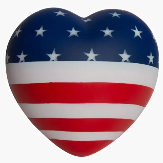 American Flag Heart Stress Reliever — view 3