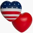 American Flag Heart Stress Reliever — view 2