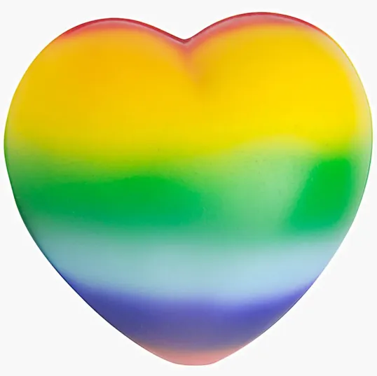 Rainbow Sweet Heart Stress Reliever — view 2