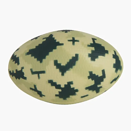 Digital Camo Football Stress Reliever — view 3