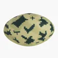 Digital Camo Football Stress Reliever — view 3
