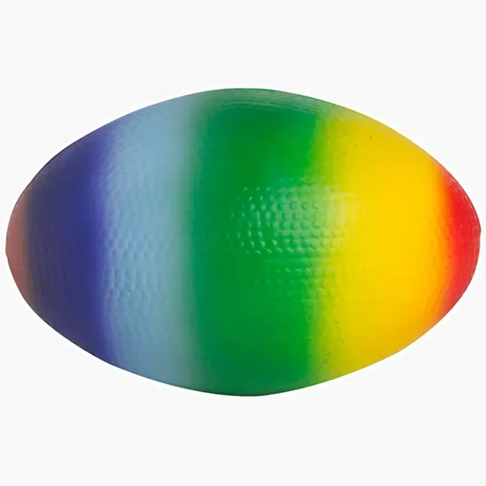 Rainbow Football Stress Reliever — view 3