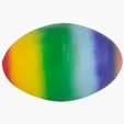 Rainbow Football Stress Reliever — view 2