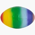 Rainbow Football Stress Reliever — view 4