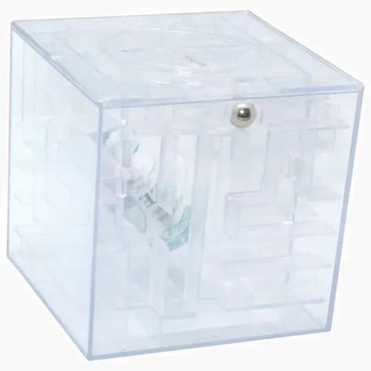 Money Cube Maze Coin Bank, 3.5" — view 4