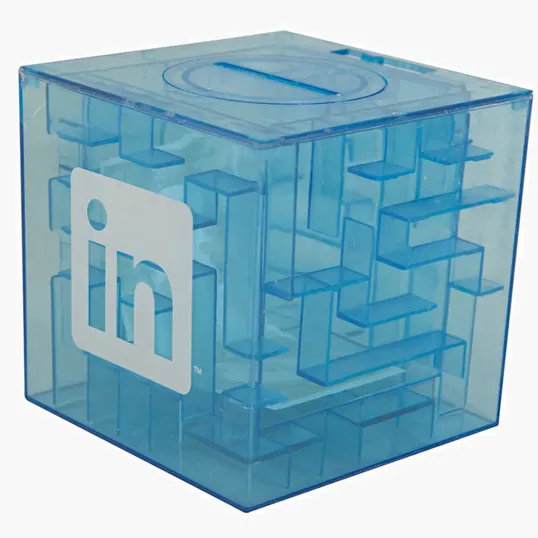 Money Cube Maze Coin Bank, 3.5" — view 2