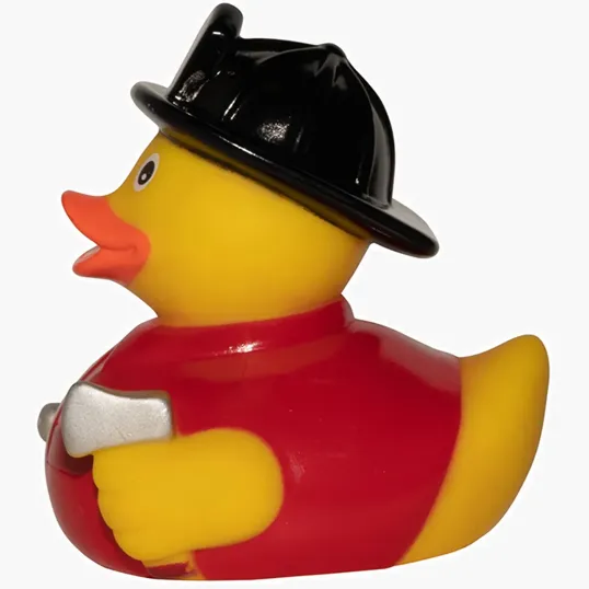 Fireman Duck Rubber Duck — view 6