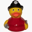 Fireman Duck Rubber Duck — view 3