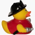 Fireman Duck Rubber Duck — view 5