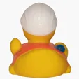Construction Duck Rubber Duck with Safety Helmet — view 4