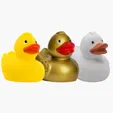 Duck With Wings Vinyl Rubber Duck