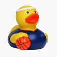 Basketball Duck Rubber Duck with Mini Basketball