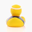 Basketball Duck Rubber Duck with Mini Basketball — view 3