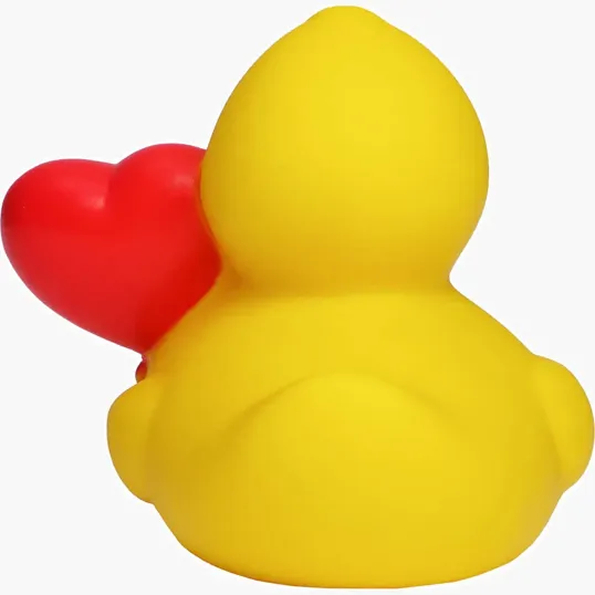 Love Duck Rubber Duck with Heart — view 3