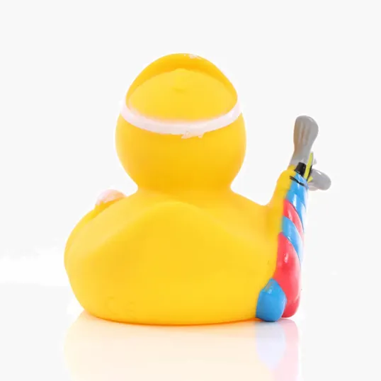 Golf Duck Rubber Duck with Visor and Clubs — view 3