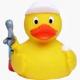 Golf Duck Rubber Duck with Visor and Clubs — view 2