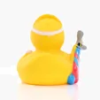 Golf Duck Rubber Duck with Visor and Clubs — view 3