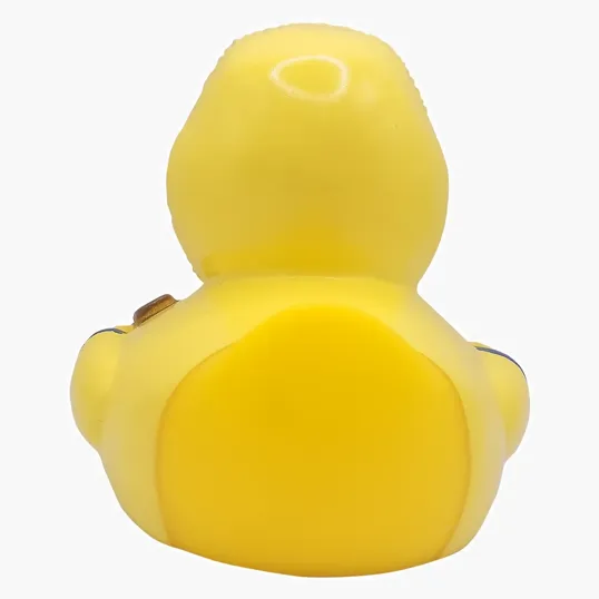 Bad Weather Duck Rubber Duck with Raincoat and Umbrella — view 3