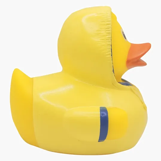 Bad Weather Duck Rubber Duck with Raincoat and Umbrella — view 5