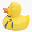 Bad Weather Duck Rubber Duck with Raincoat and Umbrella — view 4