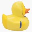 Bad Weather Duck Rubber Duck with Raincoat and Umbrella — view 5