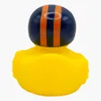 Football Duck Rubber Duck with Helmet — view 3