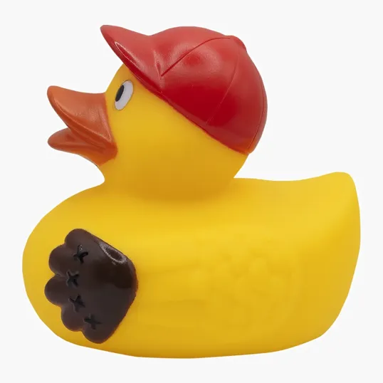 Baseball Duck Rubber Duck with Ball Cap — view 5