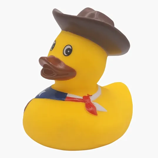 Cowboy Duck Rubber Duck — view 2
