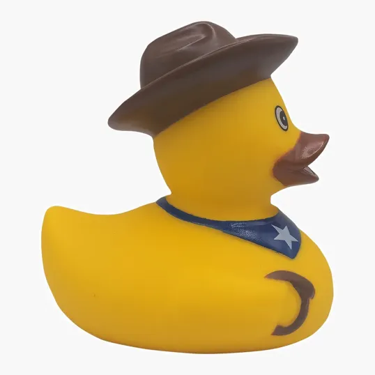 Cowboy Duck Rubber Duck — view 5