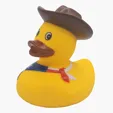 Cowboy Duck Rubber Duck — view 2