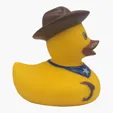 Cowboy Duck Rubber Duck — view 5
