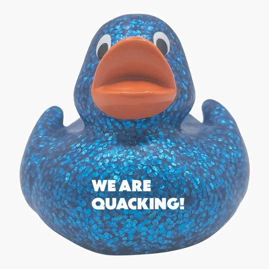 Lil' Glitter Duck Mini Rubber Duck — view 2