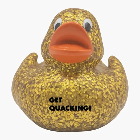 Lil' Glitter Duck Mini Rubber Duck — view 3