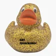 Lil' Glitter Duck Mini Rubber Duck — view 3