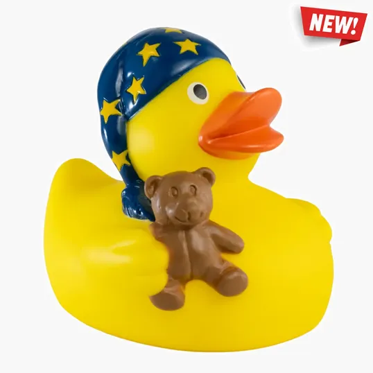 Bedtime Duck Sleeping-Themed Rubber Duck