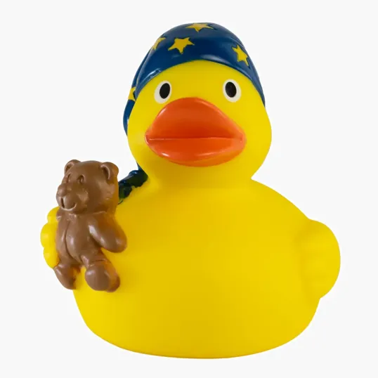 Bedtime Duck Sleeping-Themed Rubber Duck — view 2