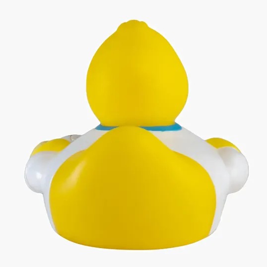 Soccer Duck Rubber Duck with Mini Soccer Ball — view 3