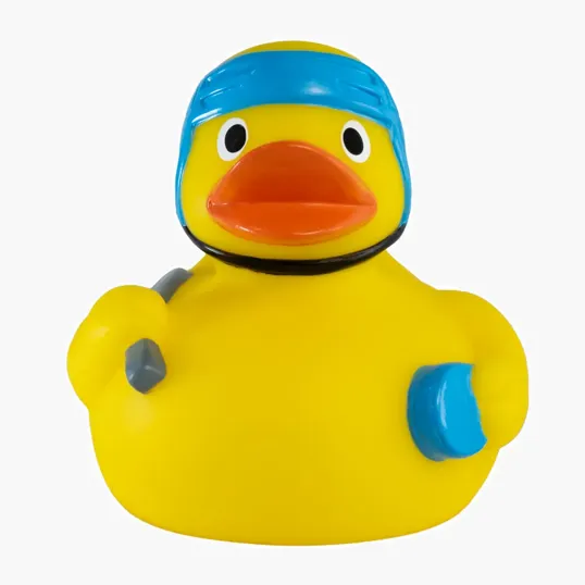 Hockey Duck Rubber Duck — view 3