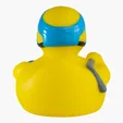 Hockey Duck Rubber Duck — view 4