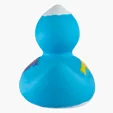 World Duck Rubber Duck with World Map Print — view 4