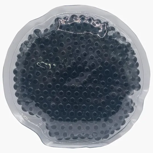Small Circle Gel Beads Hot/Cold Pack, 4" x 4" — view 3