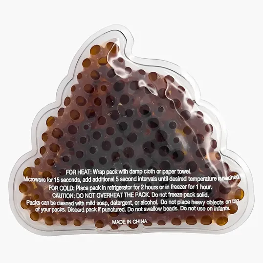 Poo Emoji Gel Beads Hot/Cold Pack — view 3
