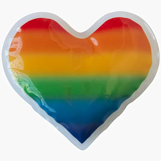 Heart Rainbow Gel Beads Hot/Cold Pack — view 2