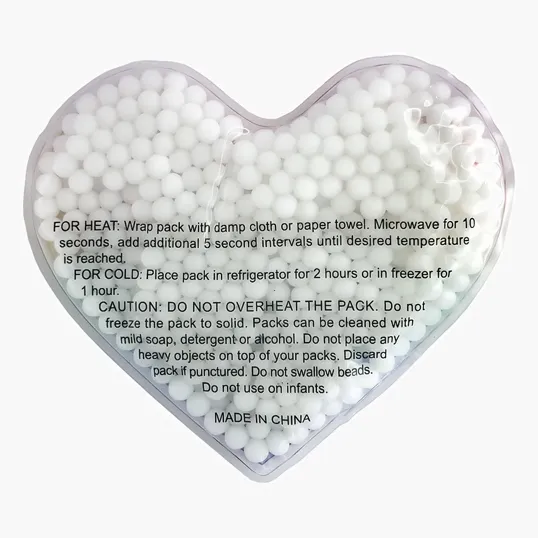 Heart Rainbow Gel Beads Hot/Cold Pack — view 3