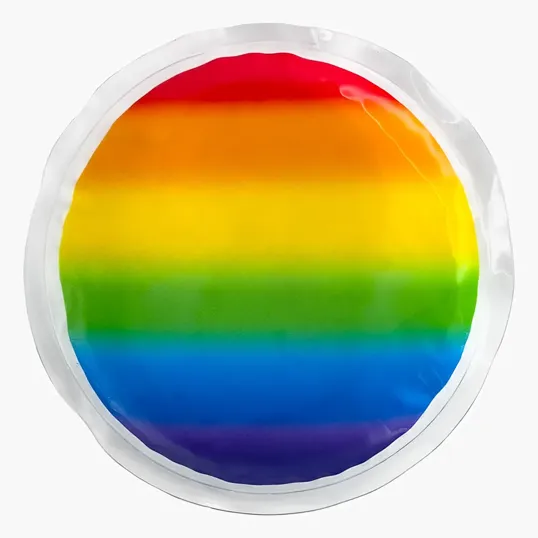 Circle Rainbow Gel Beads Hot/Cold Pack — view 2