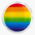 Circle Rainbow Gel Beads Hot/Cold Pack — view 2