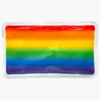 Rectangle Rainbow Gel Beads Hot/Cold Pack — view 2